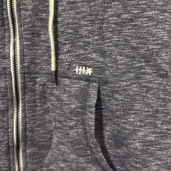 AVOCADO | NWOT Full Zip Hoodie in Heather Blue - Picture 3 of 4